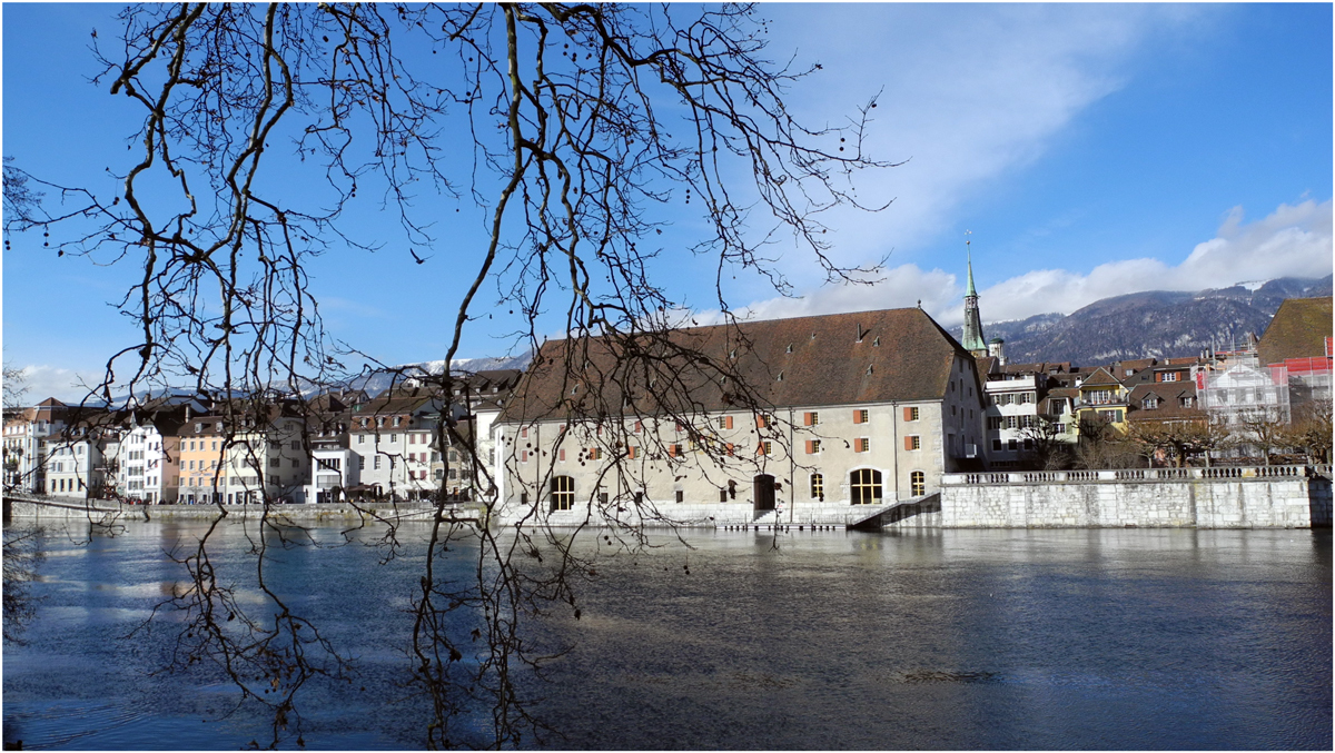 Blick gegen die Altstadt von Solothurn