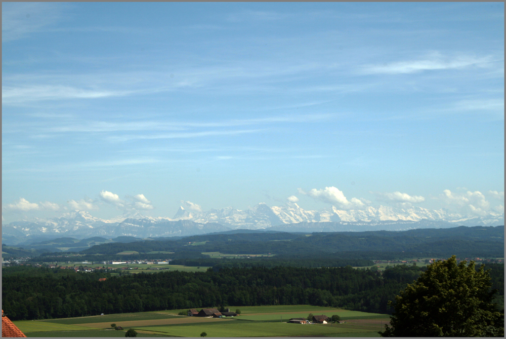 Blick gegen die Berneralpen