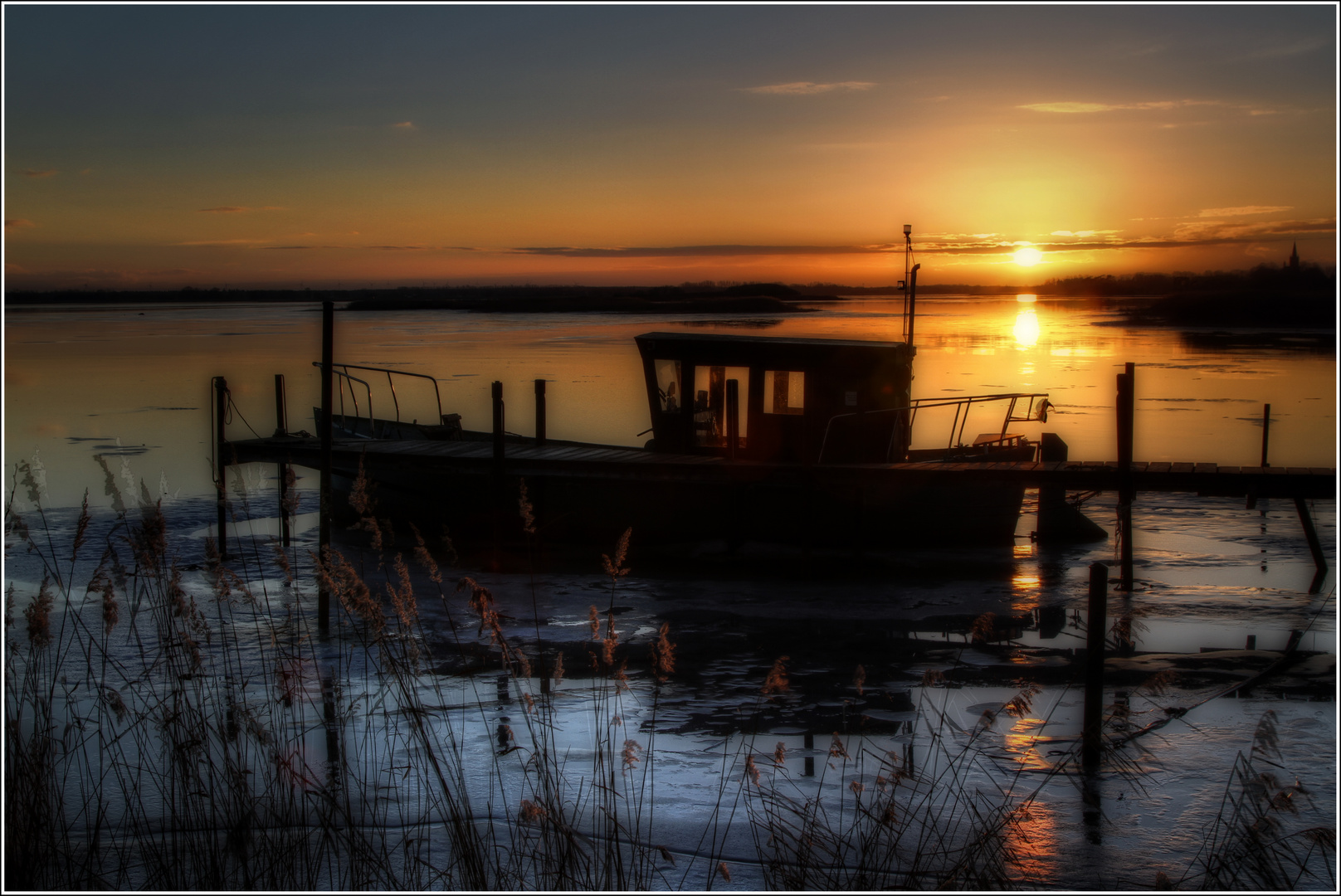 Blick gen Greifswald