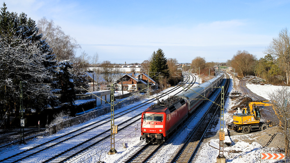 Blick gen Olching mit 120 138