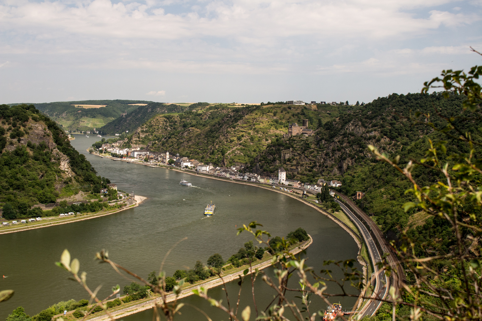 Blick gen Rhein