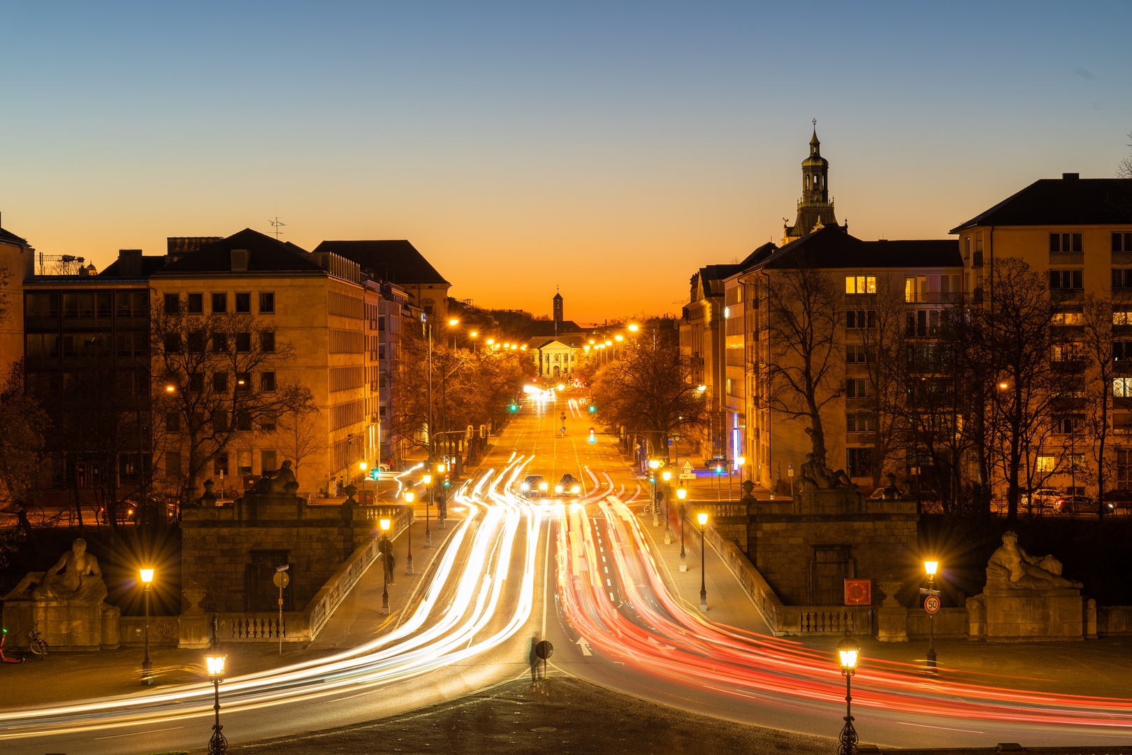 Blick gen Westen vom Friedensengel