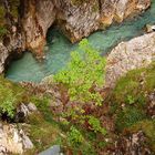 Blick hinab in die Klamm