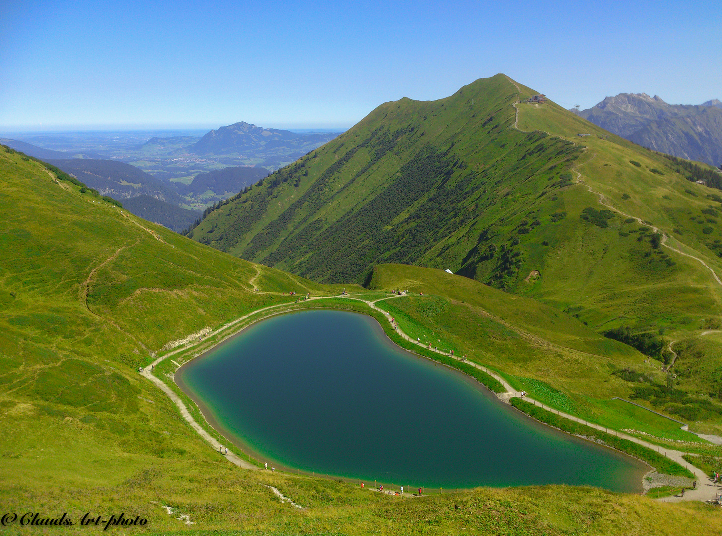 Blick hinab zum Schlappoltsee