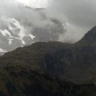 Blick hinauf zur Bremer Hütte