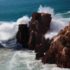 Blick hinunter auf den Atlanktik nördlich von Sagres!