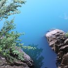 Blick hinunter auf den Gelmsersee