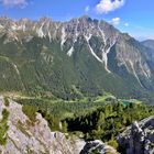 Blick hinunter auf Schlickalm