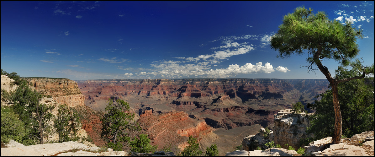 Blick hinunter zum Plateau Point