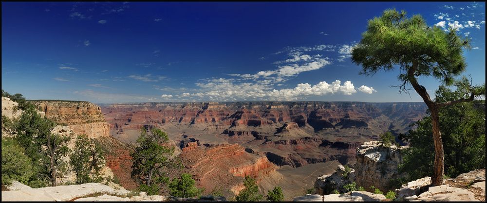 Blick hinunter zum Plateau Point