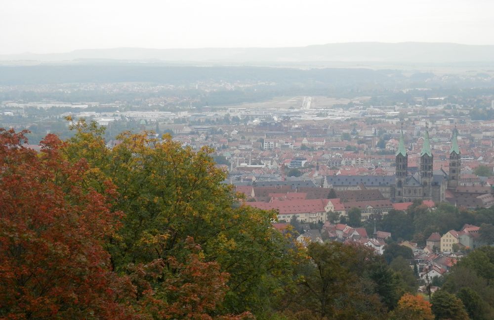 Blick im Herbst über Bamberg