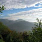 Blick im Morgengrauen vom Drachenfelsen / Königswinter