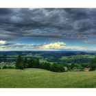 Blick in Chiemgau vom Sagberg bei Frasdorf