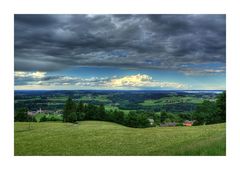 Blick in Chiemgau vom Sagberg bei Frasdorf