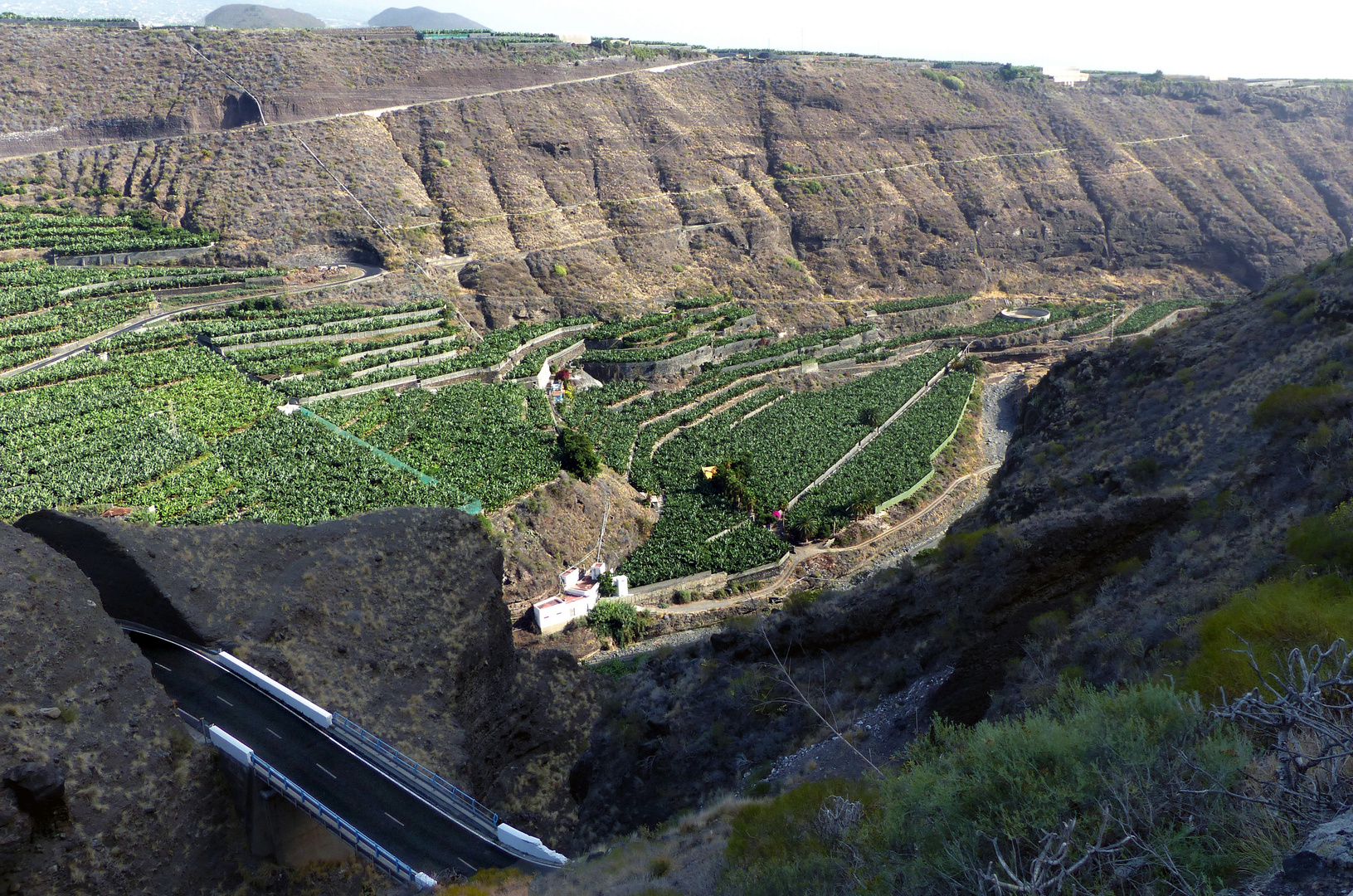 Blick in das Barranco de las Angustias.... 