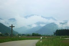 Blick in das Münstertal im Spätherbst.