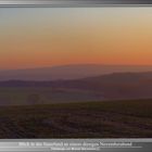 Blick in das Sauerland an einem Novemberabend