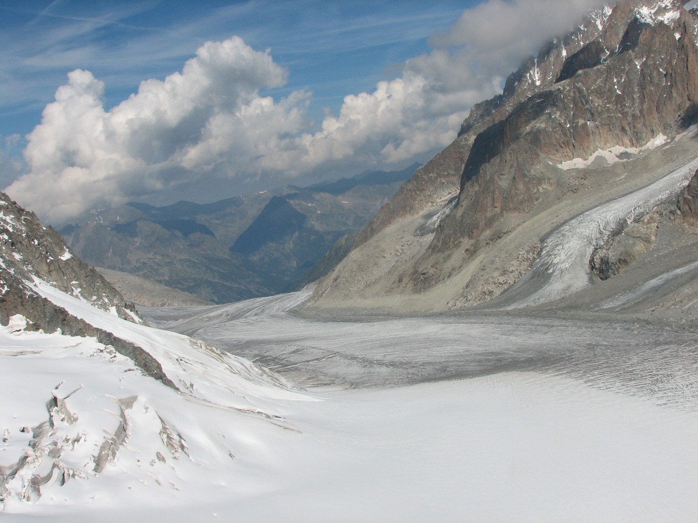 Blick in das Tal von Chamonix