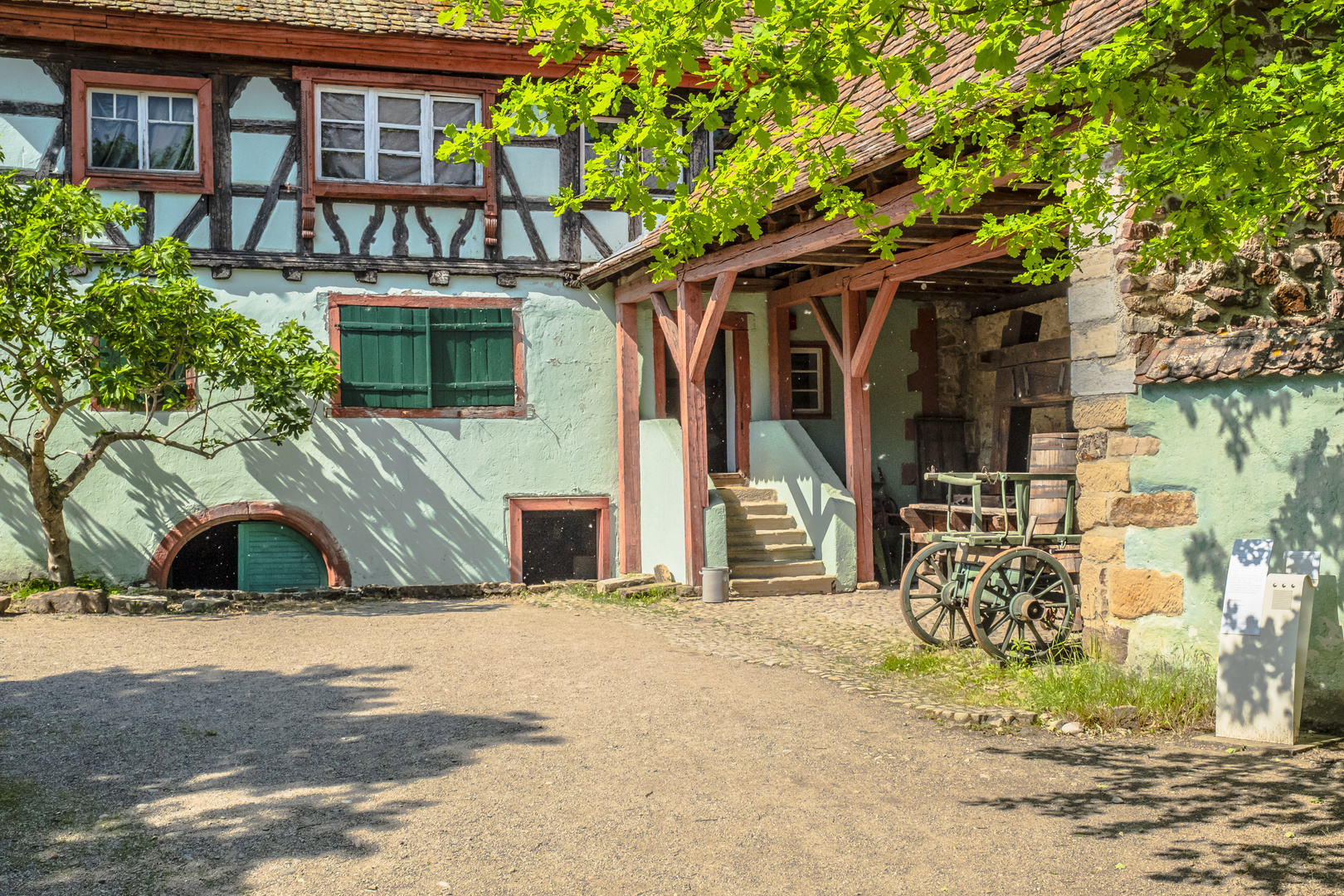 Blick in das Weingut