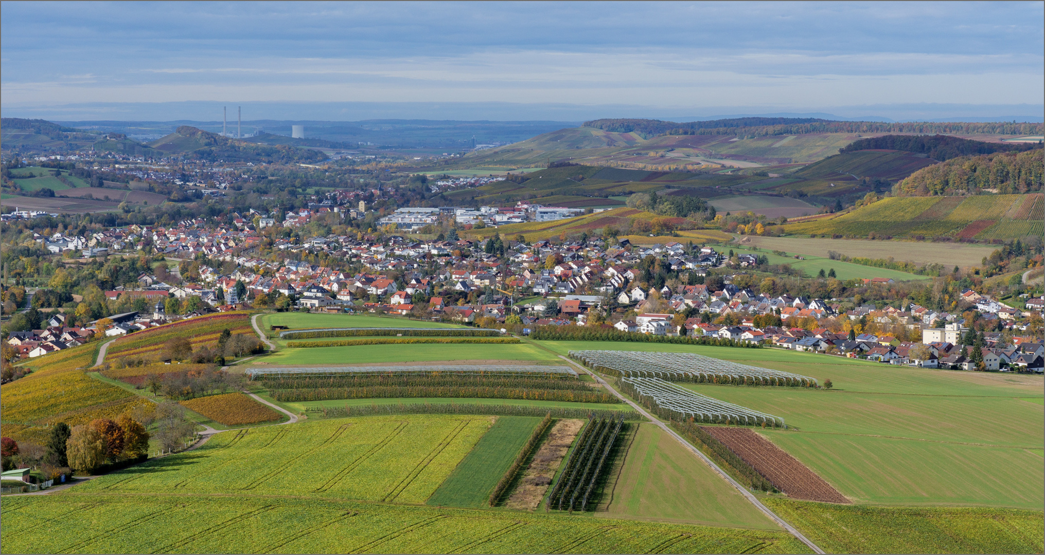 Blick in das Weinsberger Tal in Richtung Neckartal