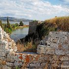 Blick in den Burggraben der Festung Agias Mavra (Lefkada)