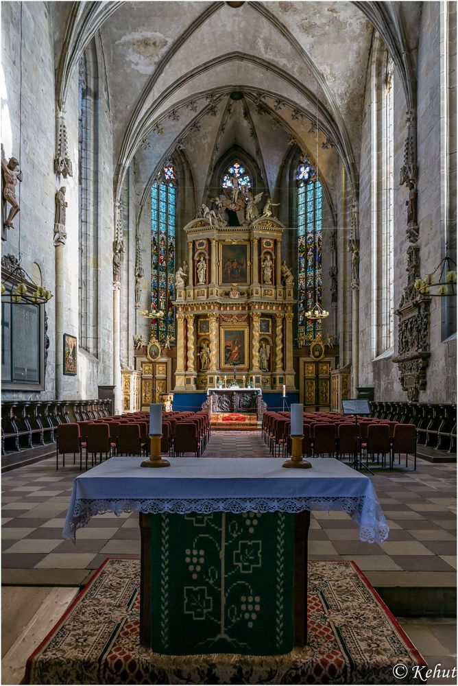 Blick in den Chor Marktkirche St. Benedikti Quedlinburg