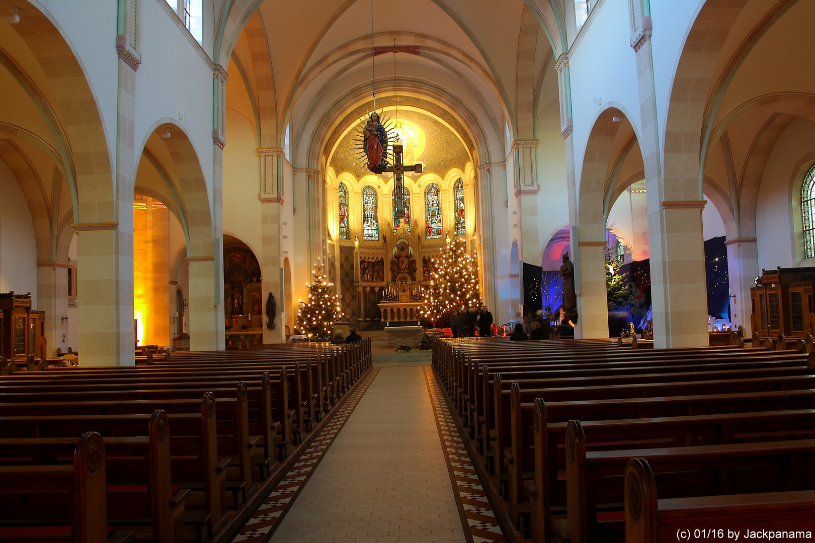 Blick in den Chorraum, der Pfarrkirche St. Johannes d.T., Lette (Coesfeld)