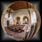 Blick in den Chorraum der romanischen Basilika auf der Konradsburg Ermsleben