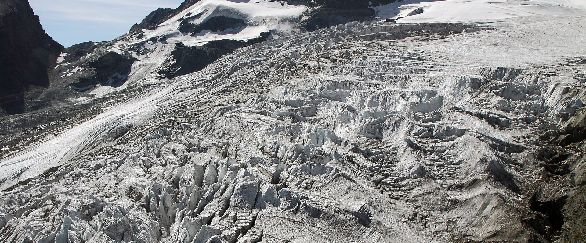 Blick in den Feegletscher vor knapp 10 Jahren, denn diese Aufnahme...