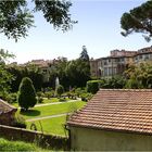 Blick in den Garten des Palazzo Pfanner-Controni