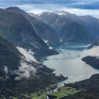 Blick in den Geiranger Fjord 
