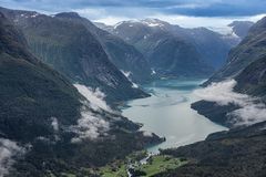 Blick in den Geiranger Fjord 