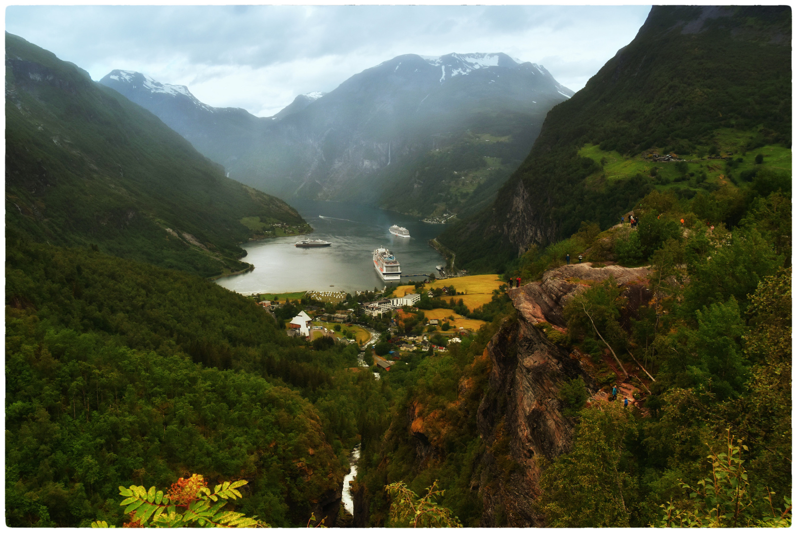 Blick in den Geiranger-Fjord