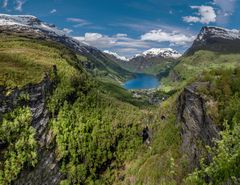 Blick in den Geirangerfjord