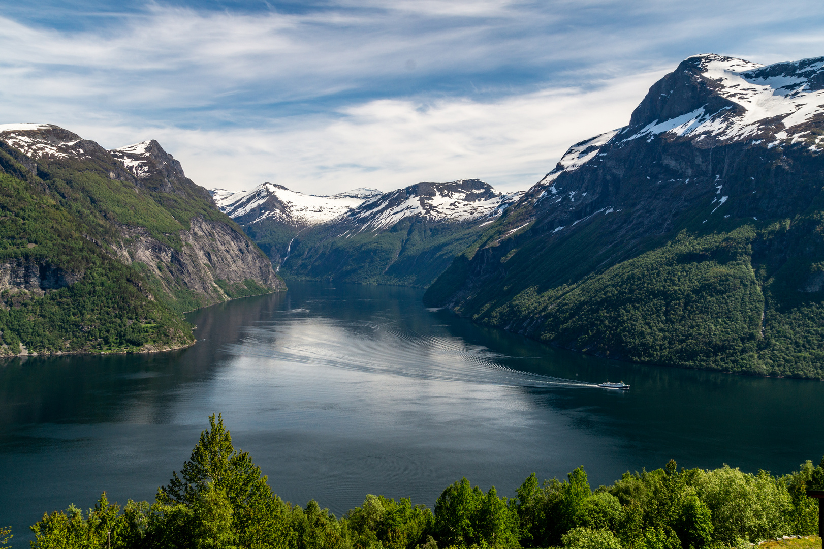 Blick in den Geirangerfjord
