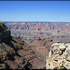 Blick in den Grand Canyon an der "Bright Angel Lodge"