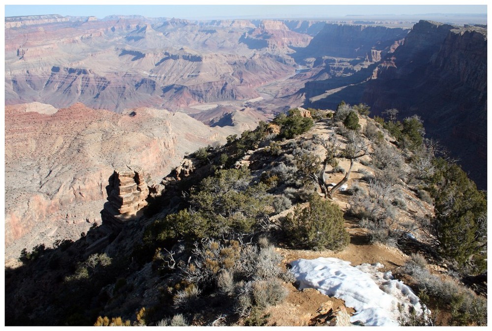 Blick in den Grand Canyon vom "Desert View" (am Watchtower)