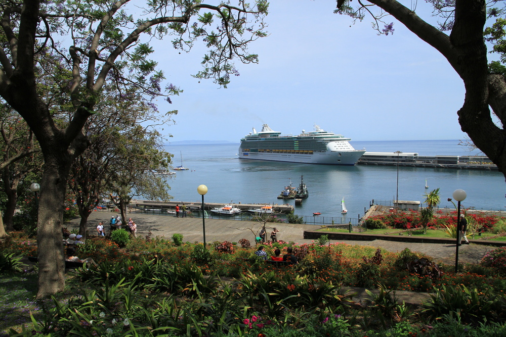 Blick in den Hafen von Funchal