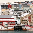 Blick in den Hafen von Vardø