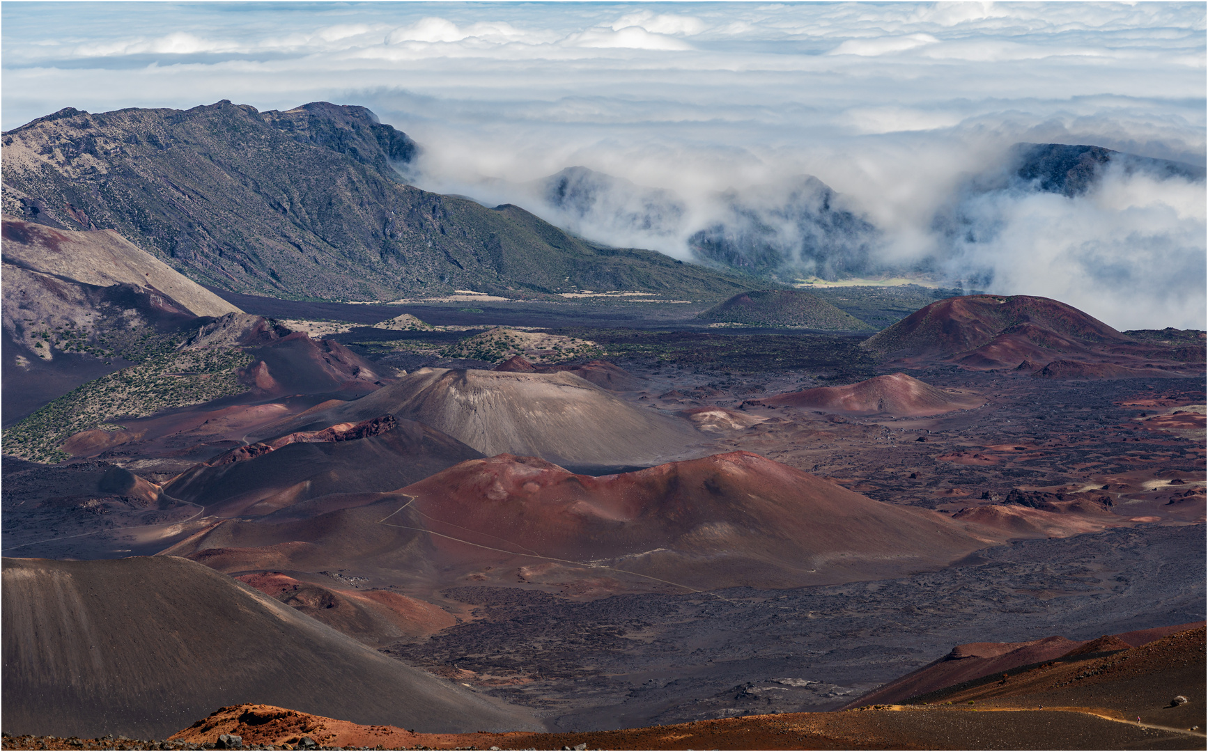 "Blick in den Haleakala Krater" - Maui, Hawaii