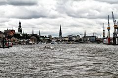 Blick in den Hamburger Hafen