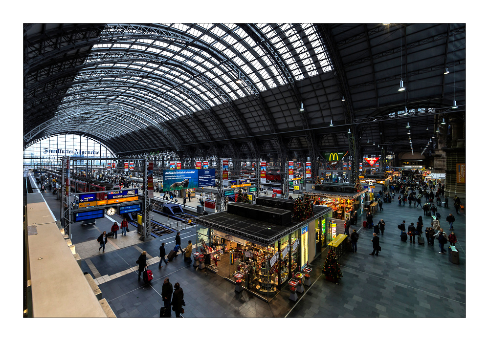 Blick in den HBF ......