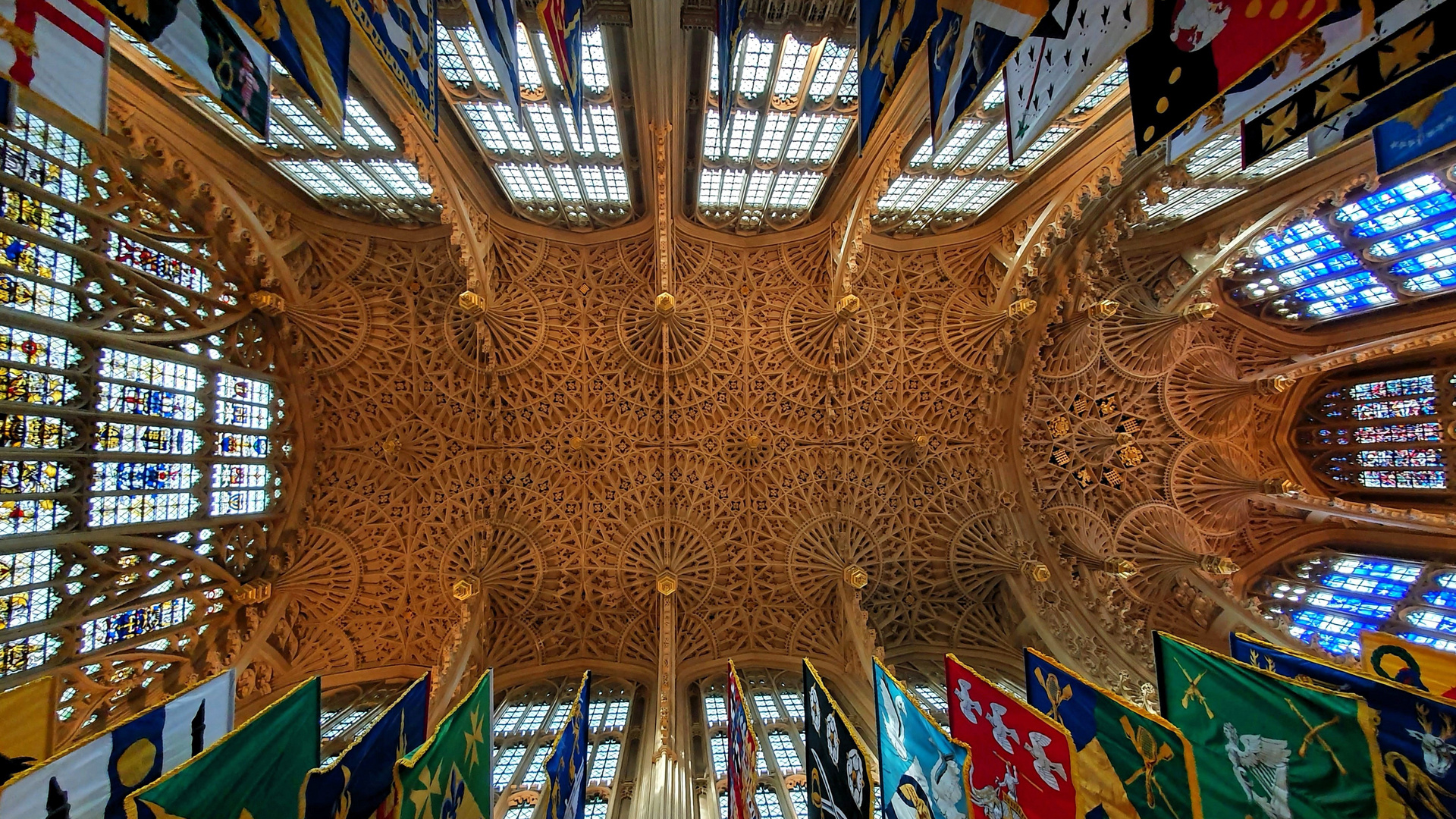 "Blick in den Himmel", Westminster Abbey