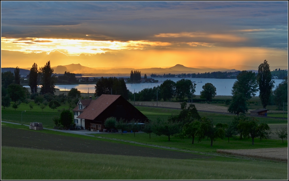 Blick in den kalten Juliabend