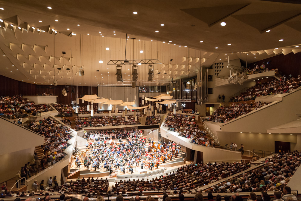 Blick in den Konzertsaal der Philharmonie, Berlin