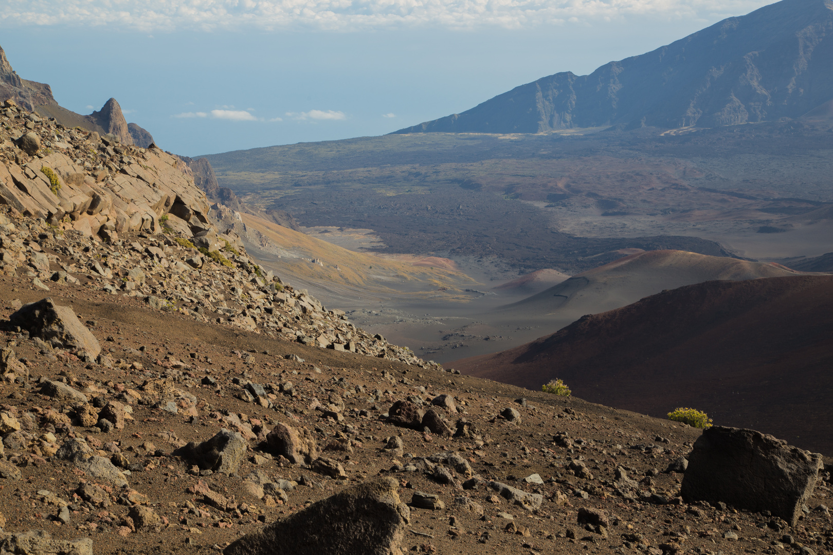 Blick in den Krater des Haleakala