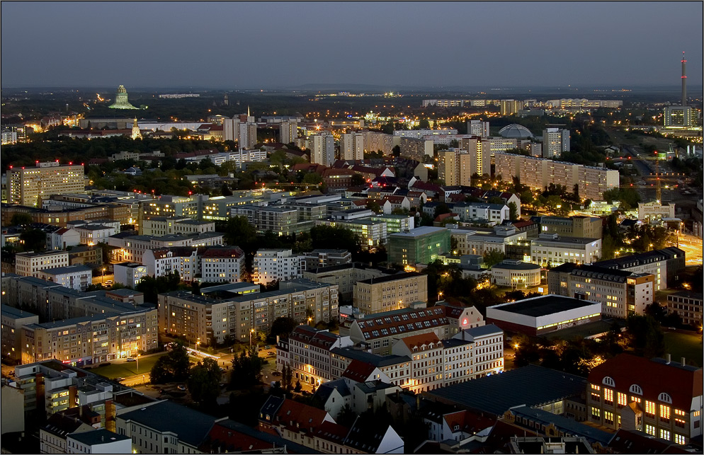 Blick in den Leipziger Süden