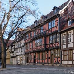 Blick in den Marktkirchhof in Quedlinburg