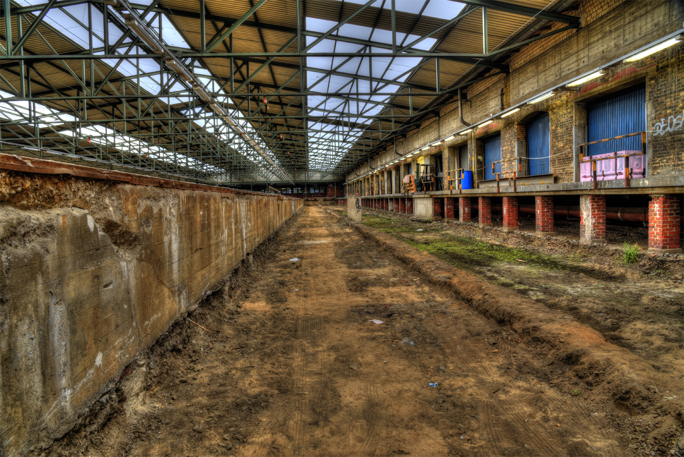 Blick in den Rangierbahnhof Stockmeyerstrasse in Hamburg 2