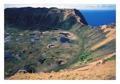 Blick in den Rano Kau • Osterinsel